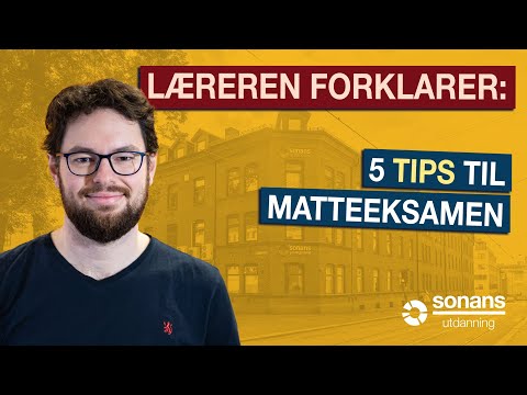 Video: Hvordan Forberede Deg På Matteeksamen