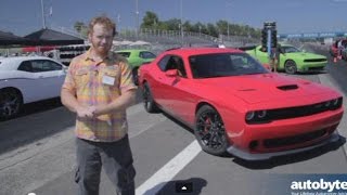 2015 Dodge Challenger Srt Hellcat Track Test Drive Modern Muscle Car Video Review- 707 Hp Hemi
