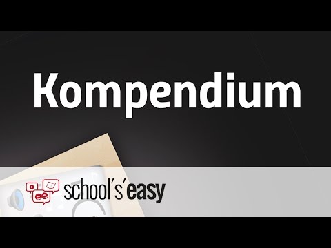 Video: Was bedeutet Kompendium?