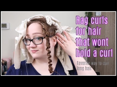 Favorite way to curl long stubborn hair, heatless curls