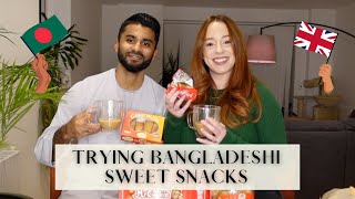 TRYING BANGLADESHI SWEET TREATS WITH MY HUSBAND | 🇬🇧 & 🇧🇩 | INTERCULTURAL MARRIAGE | Ramadan Vlog