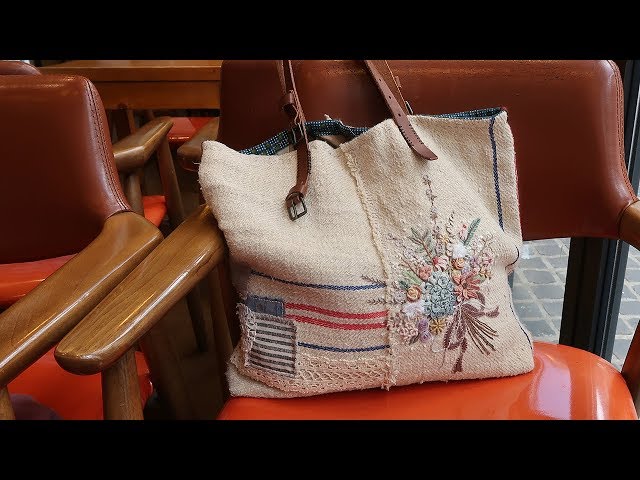 프랑스자수 헴프린넨 가방 만들기 │ How To Make a Embroidery Hemp Bag │ DIY Craft Tutorial
