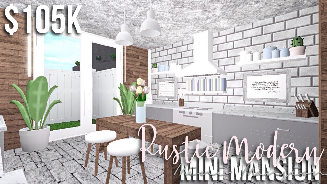 Rustic Modern Mini Mansion Bloxburg Roblox Gamingwithv Youtube