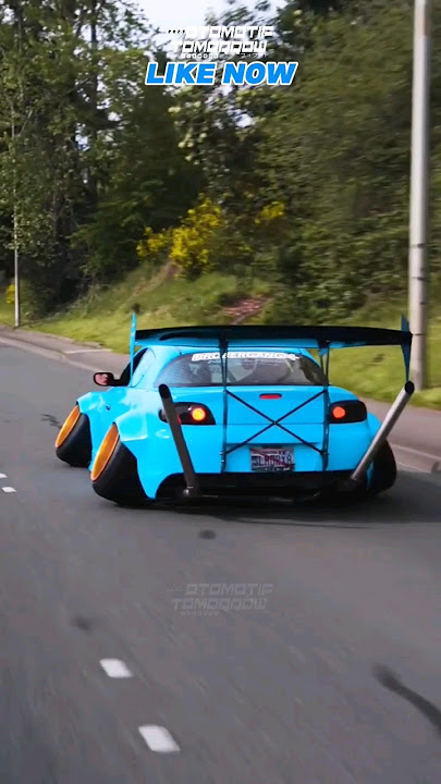 Mazda RX-8 blue 😃👍 stanced di dunia #mazdarx8 #creator #otomotif #jdm #reaction #stanced #cars