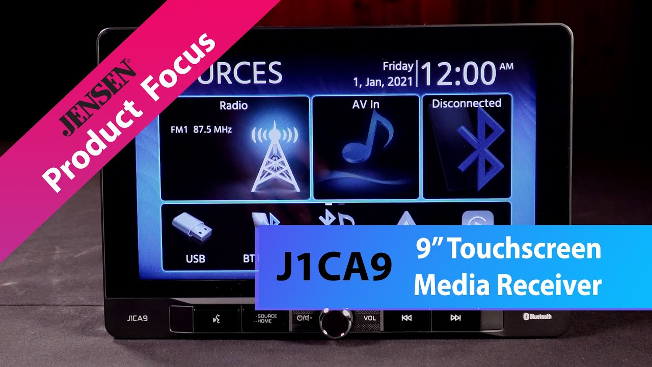 8 Media Receiver with Wireless Android Auto & Apple Carplay - J1CA8FL -  Jensen Mobile