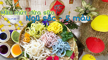 Mần mứt dừa ngũ sắc - 5 màu tự nhiên|Bếp Phi nấu