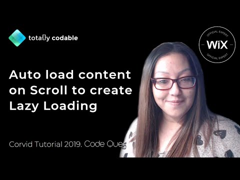 Corvid . का उपयोग करके Wix पर आलसी लोडिंग बनाने के लिए स्क्रॉल पर स्वतः लोड सामग्री
