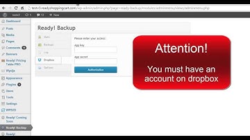 Backup WordPress website with DropBox backup plugin