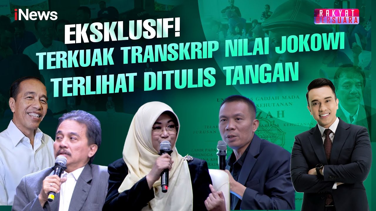 Eksklusif! Terkuak Transkrip Nilai Jokowi Terlihat Ditulis Tangan