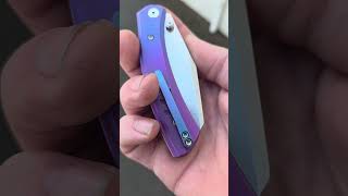Miguron Karok D2 #titaniumknife #edcknife #tacticaledc #knifelife #titanium #anodized #edc #banger