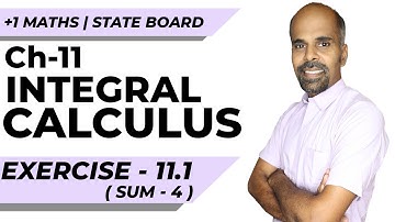 11th | ex. 11.1 | Q.No.4  | integral calculus | Chapter 11 | State Board | ram maths