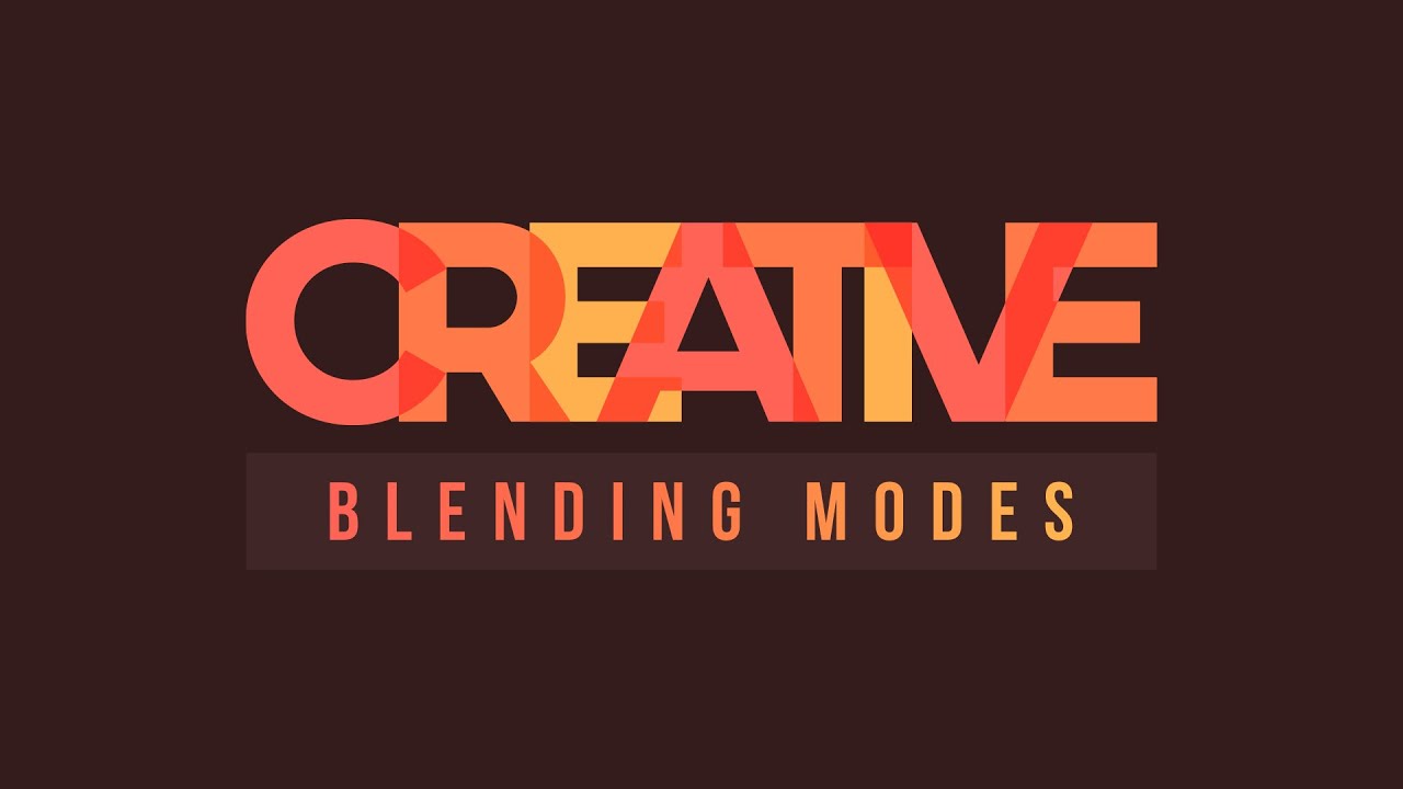 Get Creative with Type, Colour and Blending Modes in Illustrator - YouTube