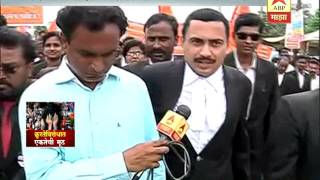 Osmanabad : Maratha Big Morcha   Lawyers Against Kopardi Rape Case And Atrocity Act