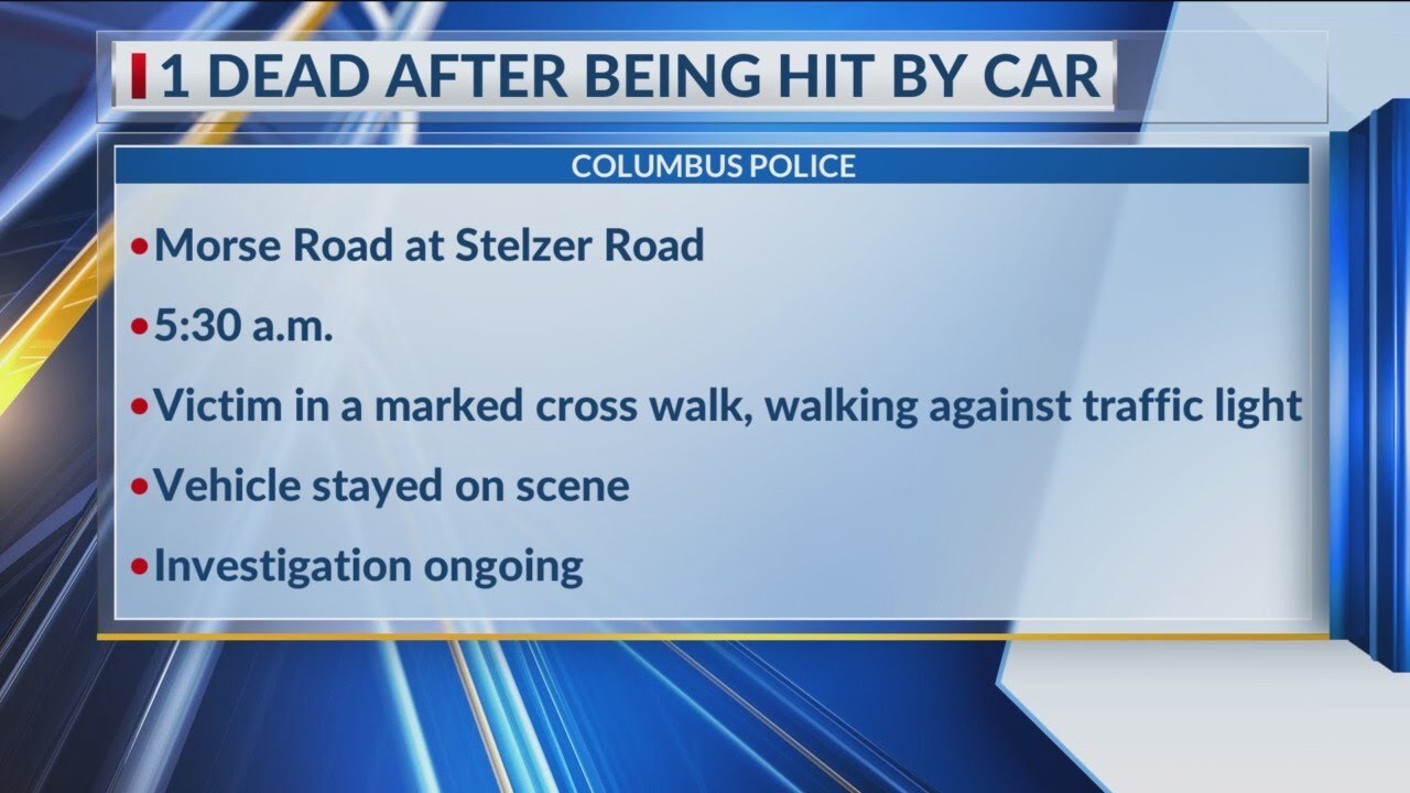 Adult dies after being hit by car in northeast Columbus - YouTube
