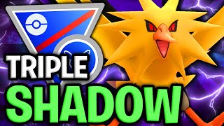 ONE SHOT THEM ALL! LEGACY *SHADOW* ZAPDOS NUKES THE GREAT LEAGUE REMIX CUP | GO BATTLE LEAGUE