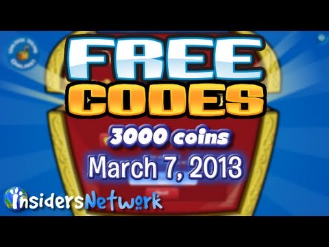 Club Penguin Codes: March 7, 2013 - 3000 Coins