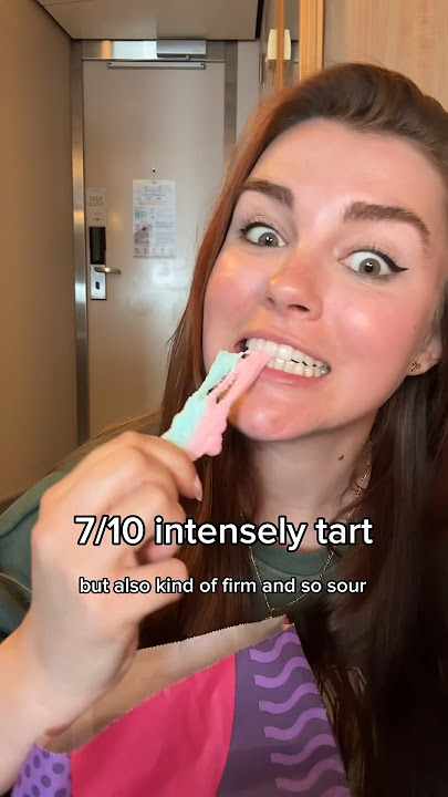 Trying the viral Swedish candy in Sweden! #foodie #sweden #swedish #candy #shorts #eating