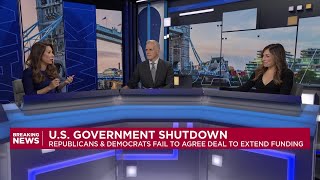 U.S. government shuts down after midnight deadline passes