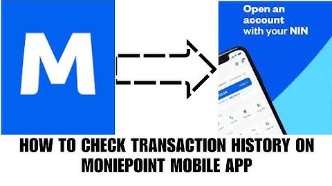 How to check transactions history on moniepoint mobile app