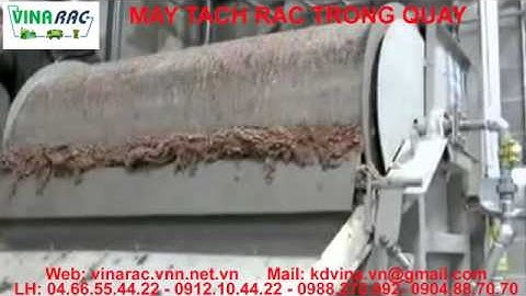 Máy tách rác trống quay