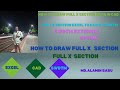 FULL X SECTION BY SWDTM.  VERY EASY EXCEL TO CAD.  (SWDTM EXTERNAL FILE OPTION)