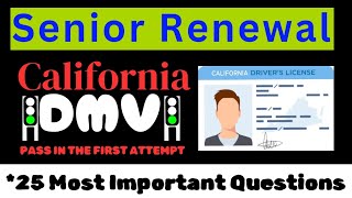 May 2024 California DMV written Test | 25 Real Time Questions | Test No #1 | #californiadmv
