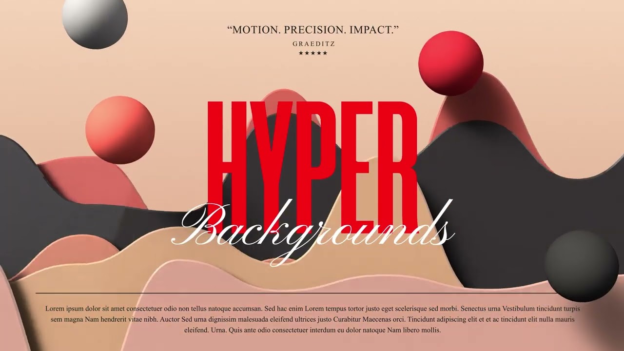 Inspired Motion Graphics Animated Background