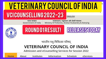 VCI round 01 results released shorty! academic 2022-23