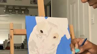 Start a pet portrait with me: “Marty”