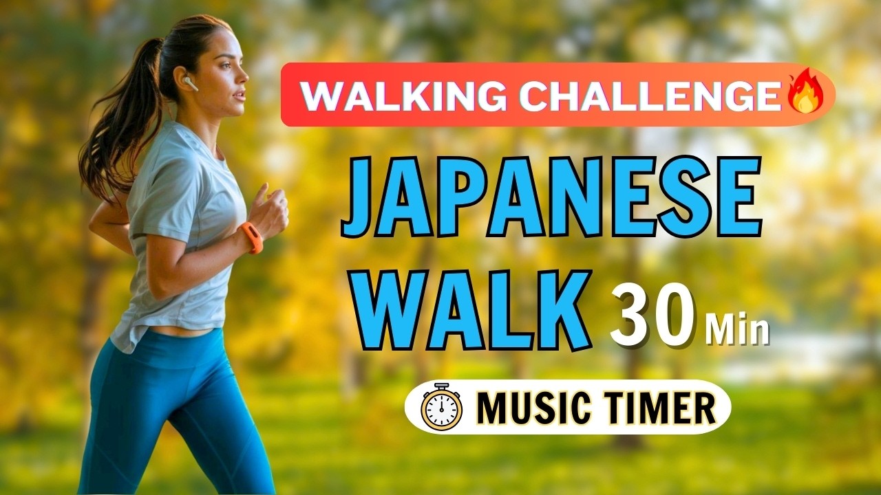 30-Minute Japanese Walking Exercise at Home | Burn Stubborn Belly Fat & Tone Slim Legs Fast
