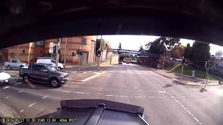 20190517 - Kenworth T659 PM27 Launceston crash Bathurst and Brisbane Street, car at fault