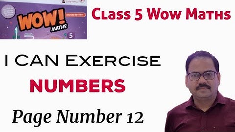 I CAN Exercise of Chapter 1 Class 5 Wow Maths