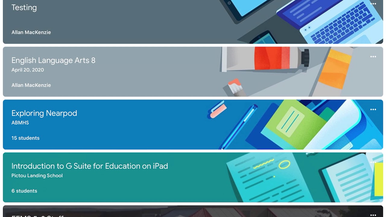 Google Classroom iPad App Logout - YouTube