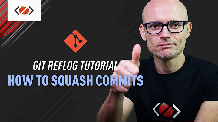 How to undo git rebase using git reflog. How to squash commits.