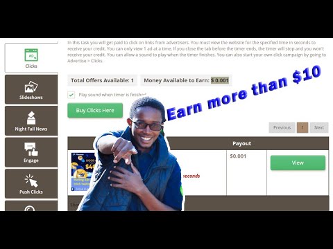 How to Earn $10 by Clicking / Watching Youtube Videos on Timebucks.com