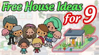 Free Aesthetic House Design Ideas for a Big Family of 9 | Toca House Ideas | Toca Amore TV