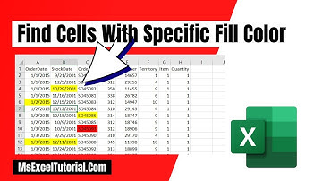 How to Find All Cells with Specific Fill Color in Excel