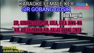 KARAOKE SIR GOBANG GOSIR ( DUO ANGGREK ) NADA CEWEK #jy #karaokedangdut #viral #duoanggrek