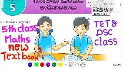 Ap scert 5th class maths new textbook chapter 5 | multiples and factors