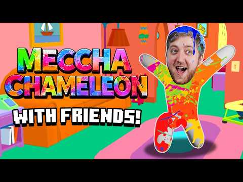 If I sweat does the paint run off me? 🎨🥵 ~ Meccha Chameleon w/ Friends!
