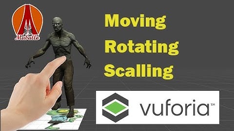 Augmented Reality Tutorial - Moving, Scalling, & Rotating by Touch