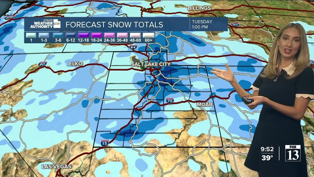 More snow on the way - Monday night forecast - YouTube