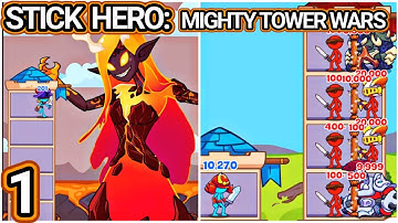 Stick Hero Level 1 to 105 Master Merge Blast, Mighty Tower Wars, Free Money In Game, on Android ios