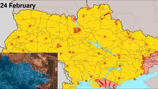 Russo-Ukrainian maps february may 2022
