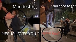 Demons Gone Wild in Washington Square Park! #jesus #fyp #viral 