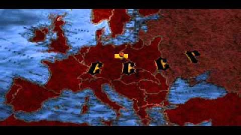 C&C Red Alert - Dagger Falls on Map of Europe & Europe Turns Red
