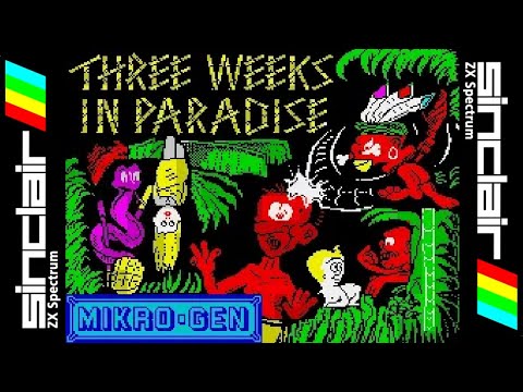 THREE WEEKS IN PARADISE 128K (1986) Walkthrough, ZX Spectrum