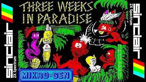 THREE WEEKS IN PARADISE 128K (1986) Walkthrough, ZX Spectrum