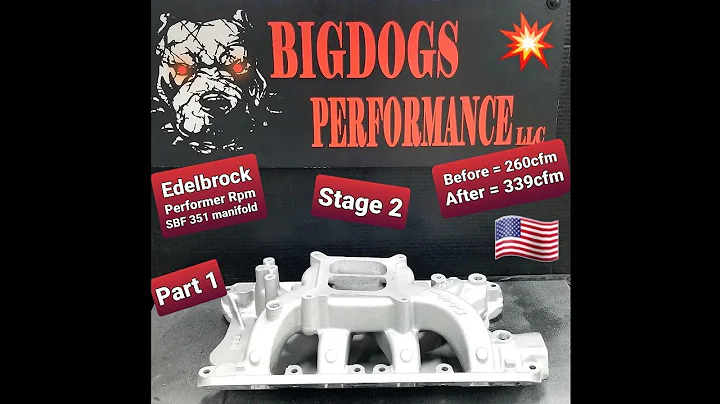 SBF Stage 2 ported Edelbrock airgap 351 carb manifold testing part 1 with other Dyno Results 😁