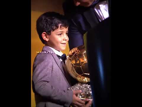 Ronaldo Jr With Ballondor...😂